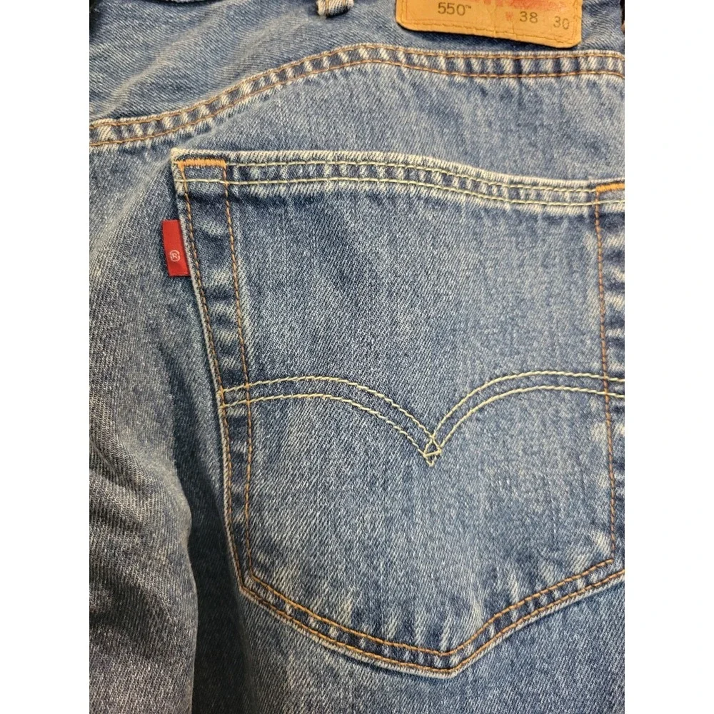 Levi's 550 Denim Jeans Men's Blue Straight Leg Fit Size W36 L28